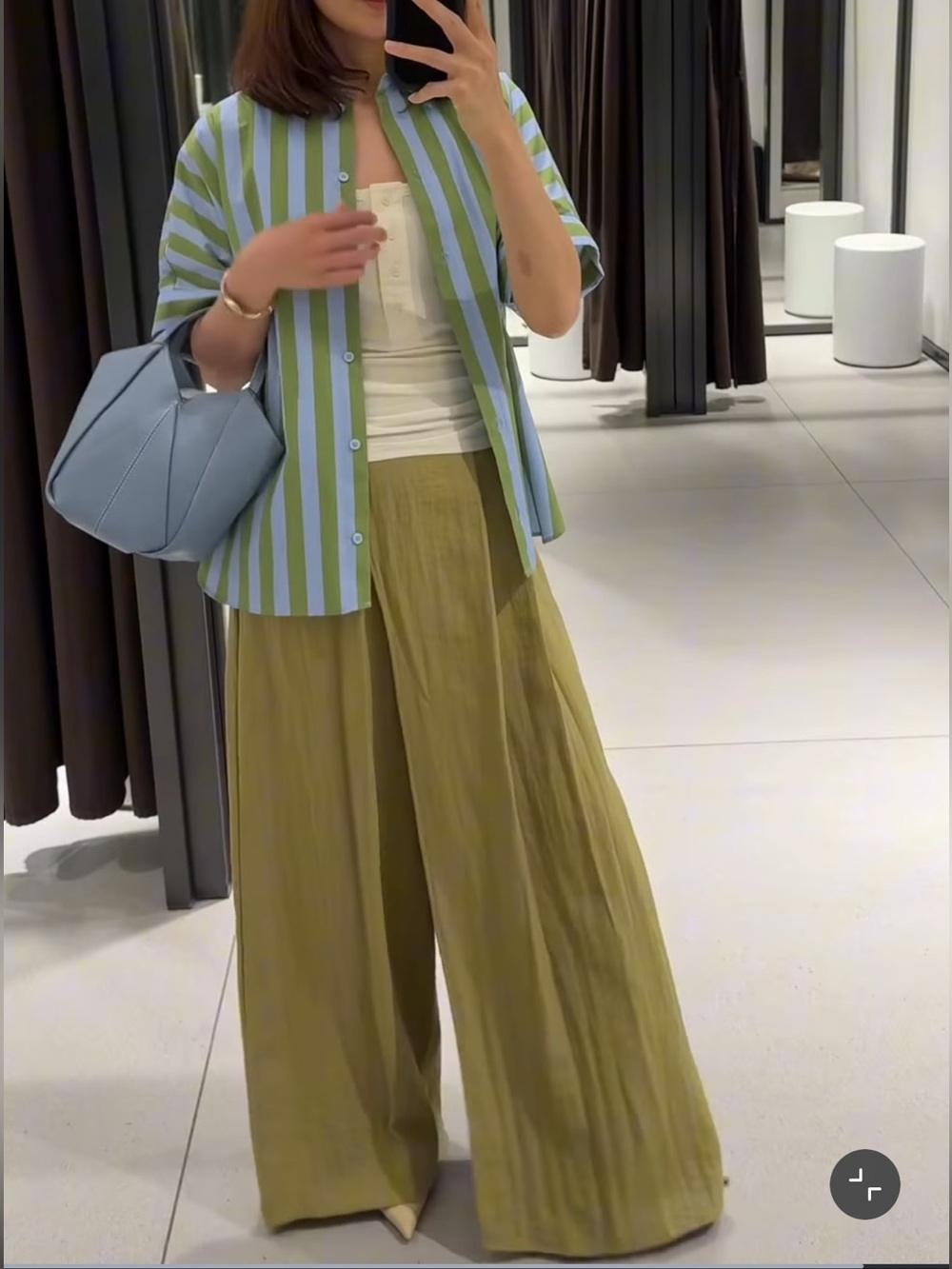 ZARA WIDE-LEG PAREO TROUSERS